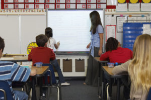 Teacher using Spark Product - Smart classroom